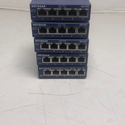 Lot Of 6 Netgear Prosafe GS105 Gigabit Switch 