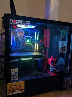 Clean Red & Black Custom Gaming PC | Ryzen 7 + RTX 2060 Super + 3.5TB Storage