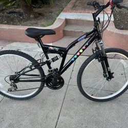  Ghost Full Suspension Mountain Bike, 26 inch Wheels, 18 inch Frame, Men's Bike, Black