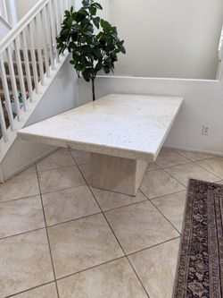 Travertine Marble Table