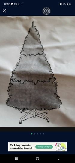 Christmas Tree 4 Ft Pre-lit Arti...ED Lights & Metal Stand 