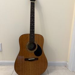Large Guitar And Hard Case