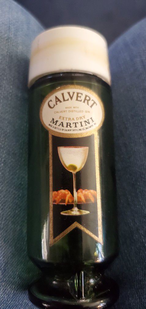 1960's Calvert Extra Dry Martini Bottle.