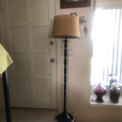 Black Wooden Lamp