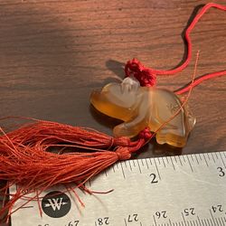 Agate Pig Necklace 
