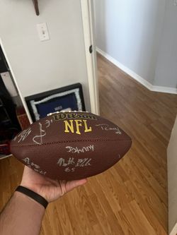 Signed Cowboys NFL Football