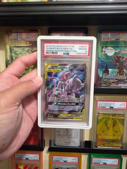 Pokemon black star promo mew &mewtwo gx tag team psa 10