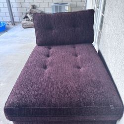 Wine Red Lounge Chaise Chair