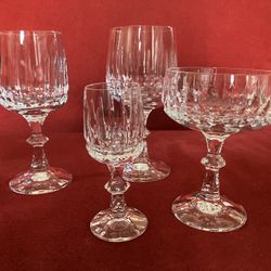 Vintage Cut-Crystal Stemware 