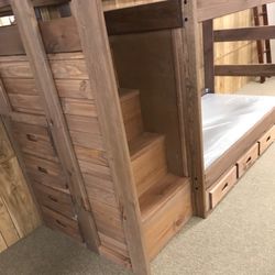 Staircase Bunkbed Real Wood 