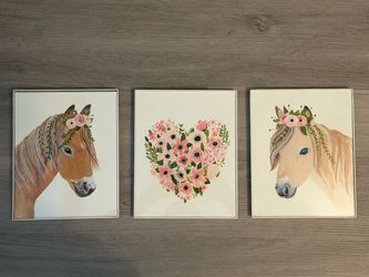 Horse Art 8X10 (frames not included)