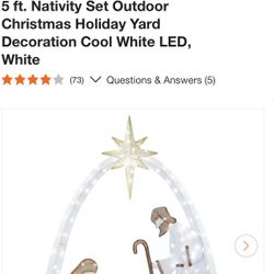 Nativity Scene Outdoor Christmas 