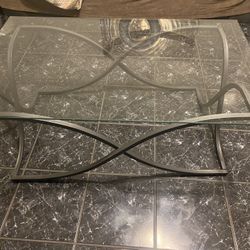 3 Piece Living Room Glass Table