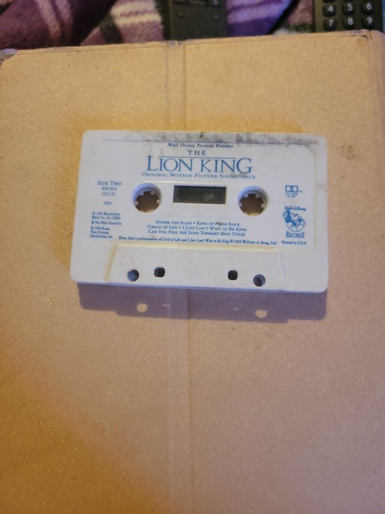 Kids Lion King old Cassette tape