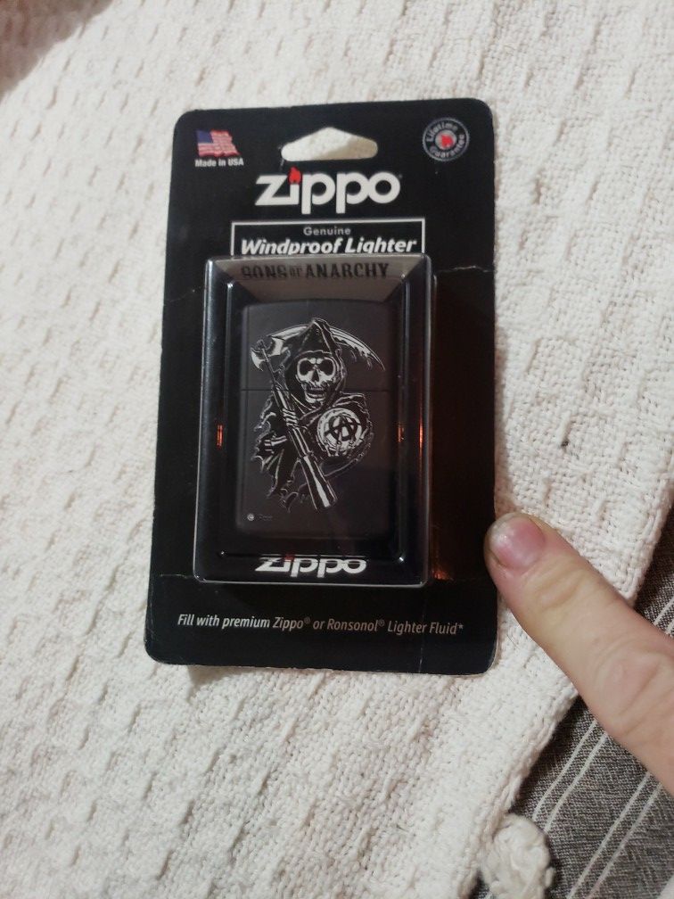 Zippo Windproof Lighter! Brand New In Box! Sons Of Anarchy EDITION! 