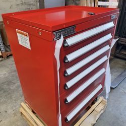 PROTO Rolling Tool Cabinet – 30″ Wide, 6 Drawers, Gloss Red (Model J563042-6RD)