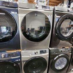 Samsung Set Fro T Load Washer And Gas Dryer New Silver 