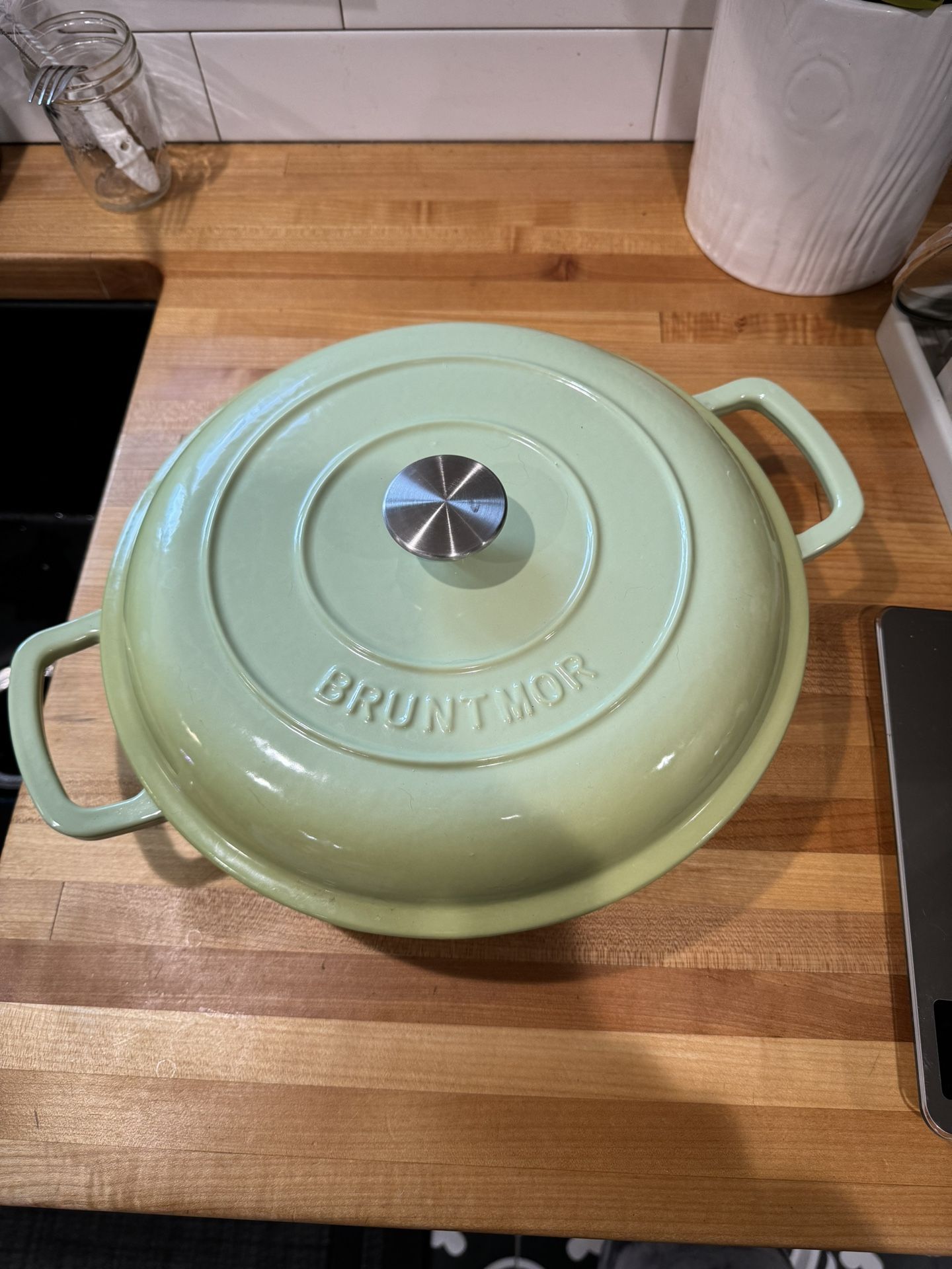 Bruntmor Enameled Cast Iron Dutch Oven 3.8 Qt