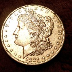 1881 o Morgan Silver Dollar