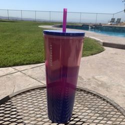 Starbucks Purple And Pink Tumbler 