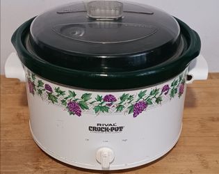 RIVAL CROCK POT STONEWARE SLOW COOKER 120 VOLT