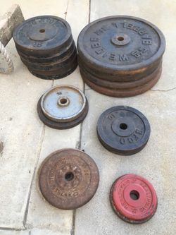 Standard weights 1” plates