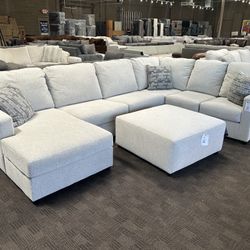 New cream white Sectional Sofa 