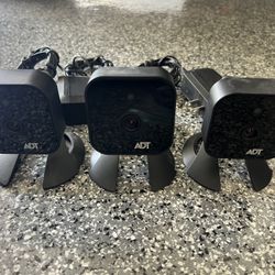 Three (3) ADT Indoor Cameras P/N RC825-V2 