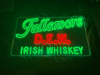 Tullamore D.E.W. Irish Whiskey Neon Sign