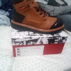 Y E L A N G Mens  6" Steel Toe Work Boots 