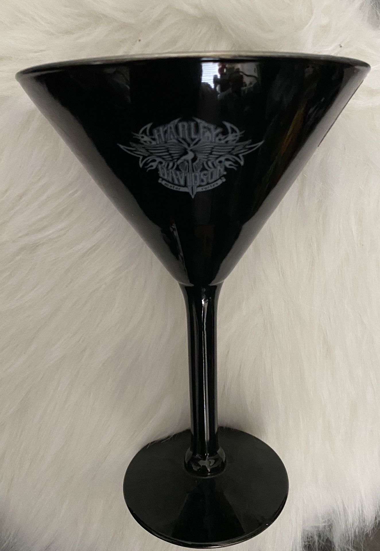Harley Davidson Black/Silver Glass w Emblem