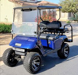 Lithium lifted golf cart Ez go txt