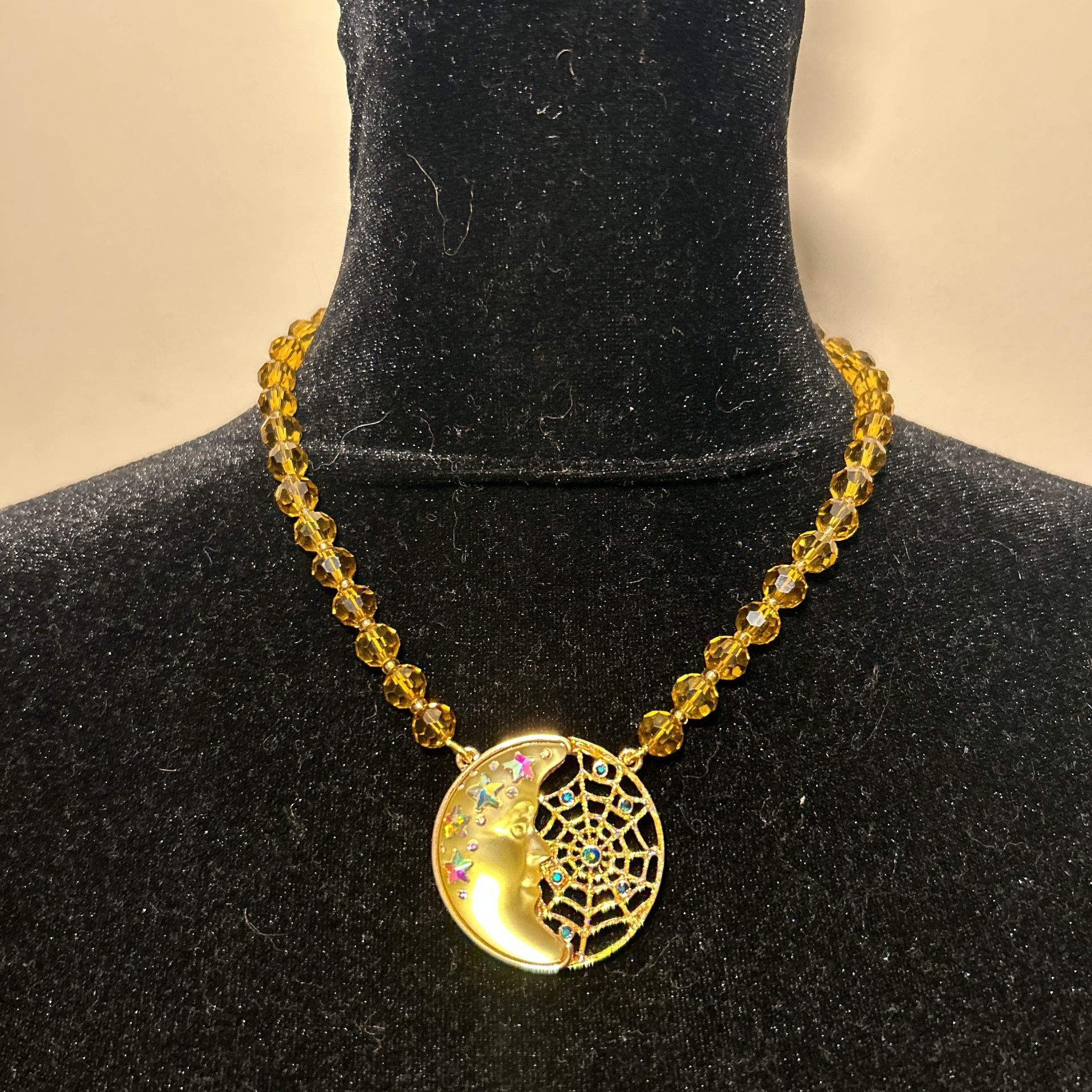 Kirk’s Folly Yellow Moon Necklace