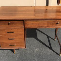 Mid Century Desk /sewing Cabinet 