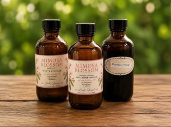 Mimosa Vinegar and Elderberry syrup