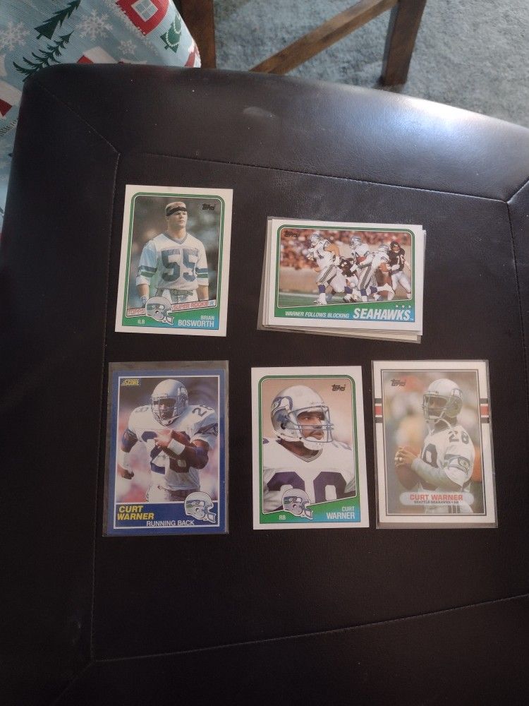 Vintage Seahawks Bundle. Largent, Bosworth, Curt Warner. Cash Porch Pickup Redmond