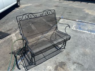 Patio rocking chair bench