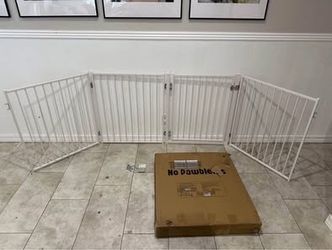 Heavy Duty Freestanding Pet Gate - 104” long