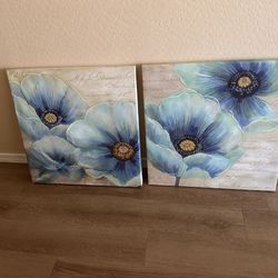 Blue Flower Paintings