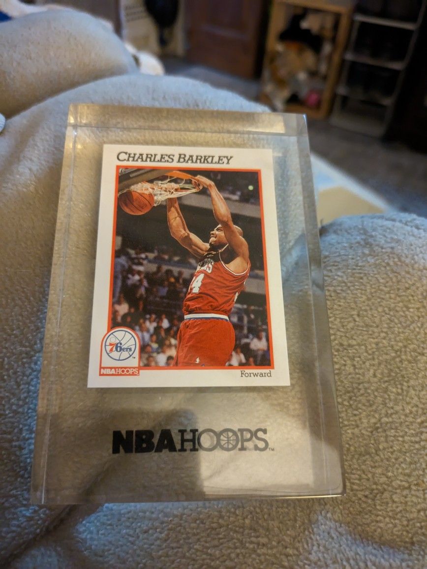 Charles Barkley NBA Hoops 1991 Through 1992 Paperweight Lucid Slab