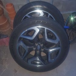 225/55R18 Subaru Alloy Wheels with Tires – Set of 2