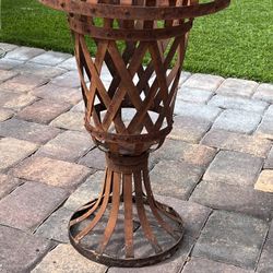 Vintage Steel Plant Stand