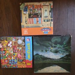 Lot Of 3 Springbok Jigsaw Puzzles