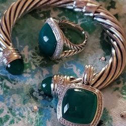 David yurman shop green onyx ring