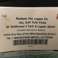Delgrosso’s All day Fun pass