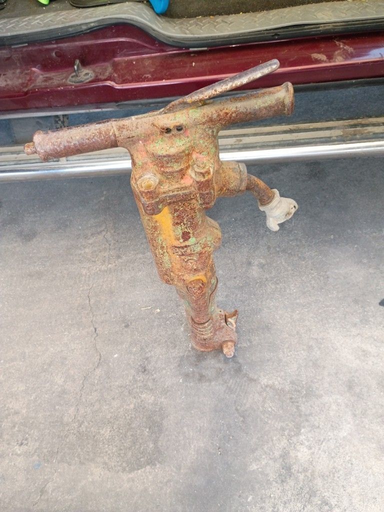 Vintage Thor Jackhammer,V.Gas Can.Rock Bar And Shovel,Hydraulic Pump