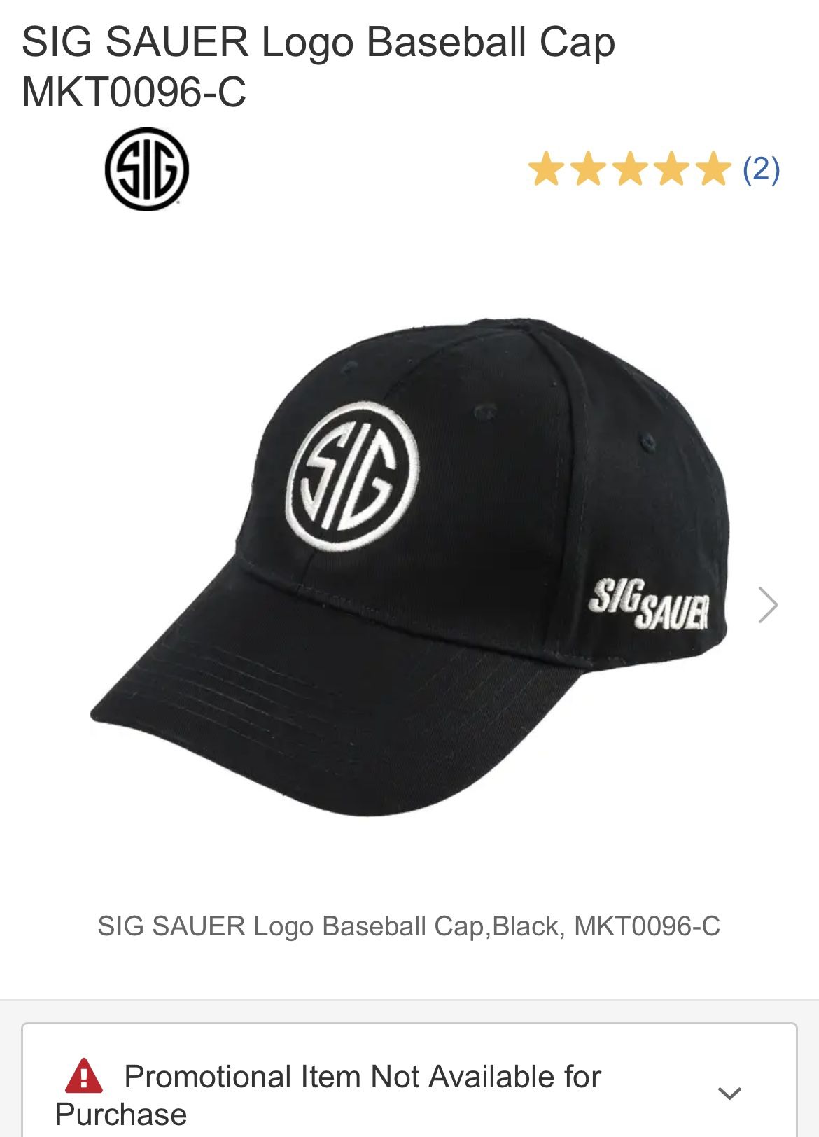 SIG Baseball Hat