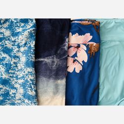 4 PAIR 1 PRICE💙 Blue Crush Collection – LuLaRoe TC Leggings Set