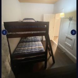 Bunk Bed With Mattresses, Like New