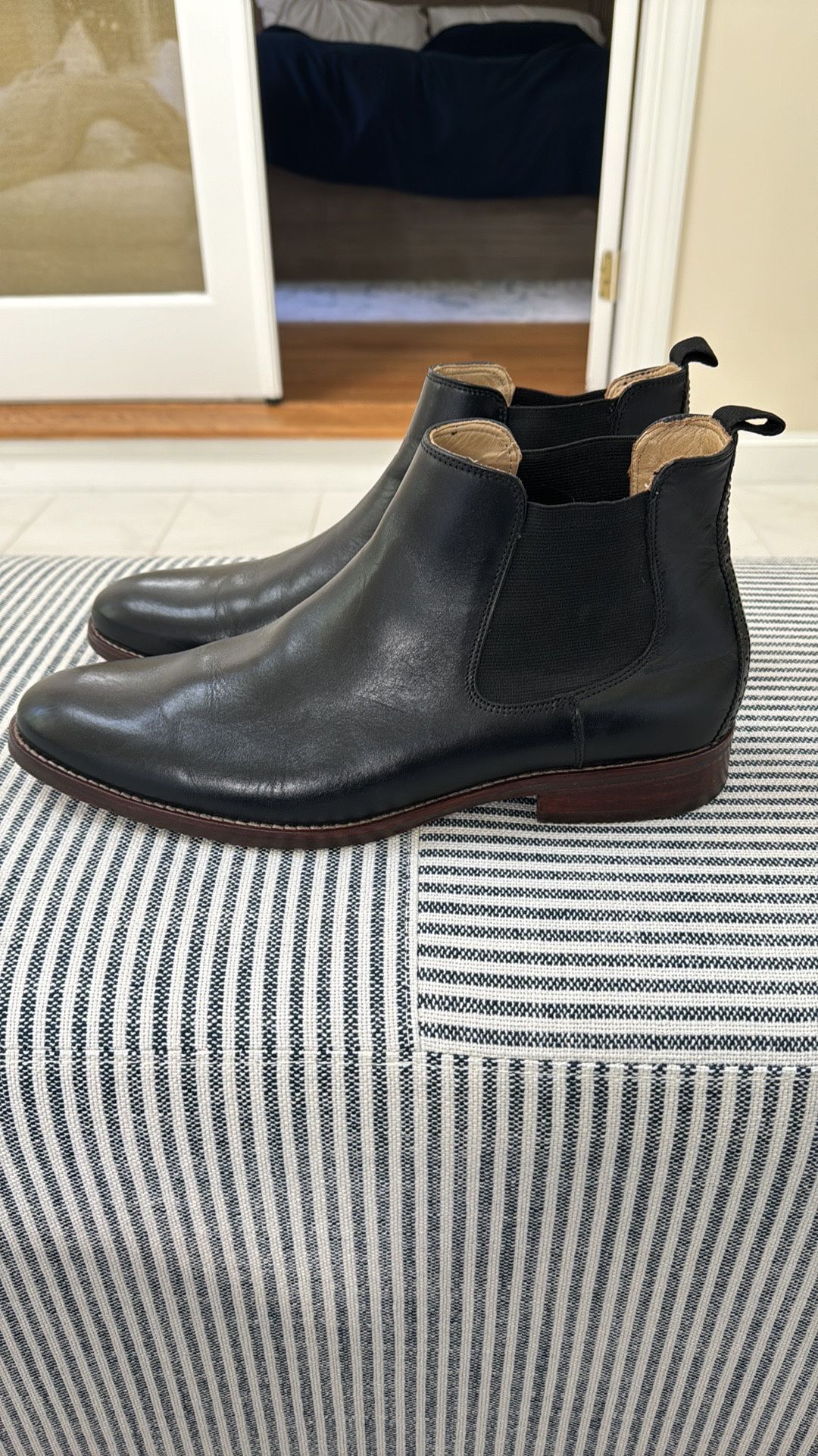 Men’s Black Leather Chukka Boot Size 12